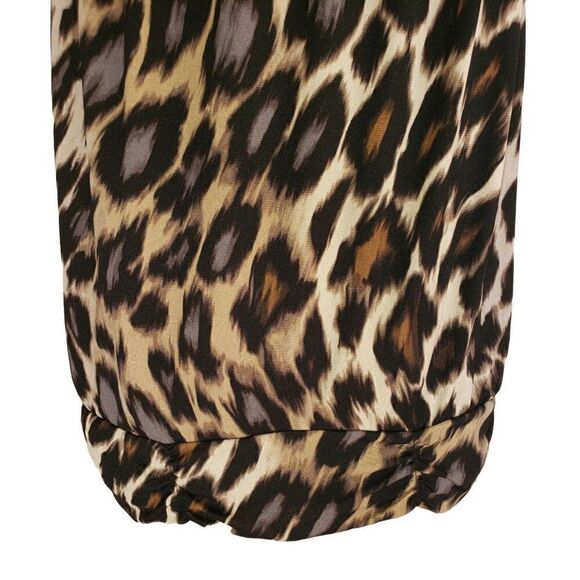 Women's Sleeveless Blouse Bling Animal Print Flowy Shell Lightweight Top XL NWOT - Picture 6 of 9